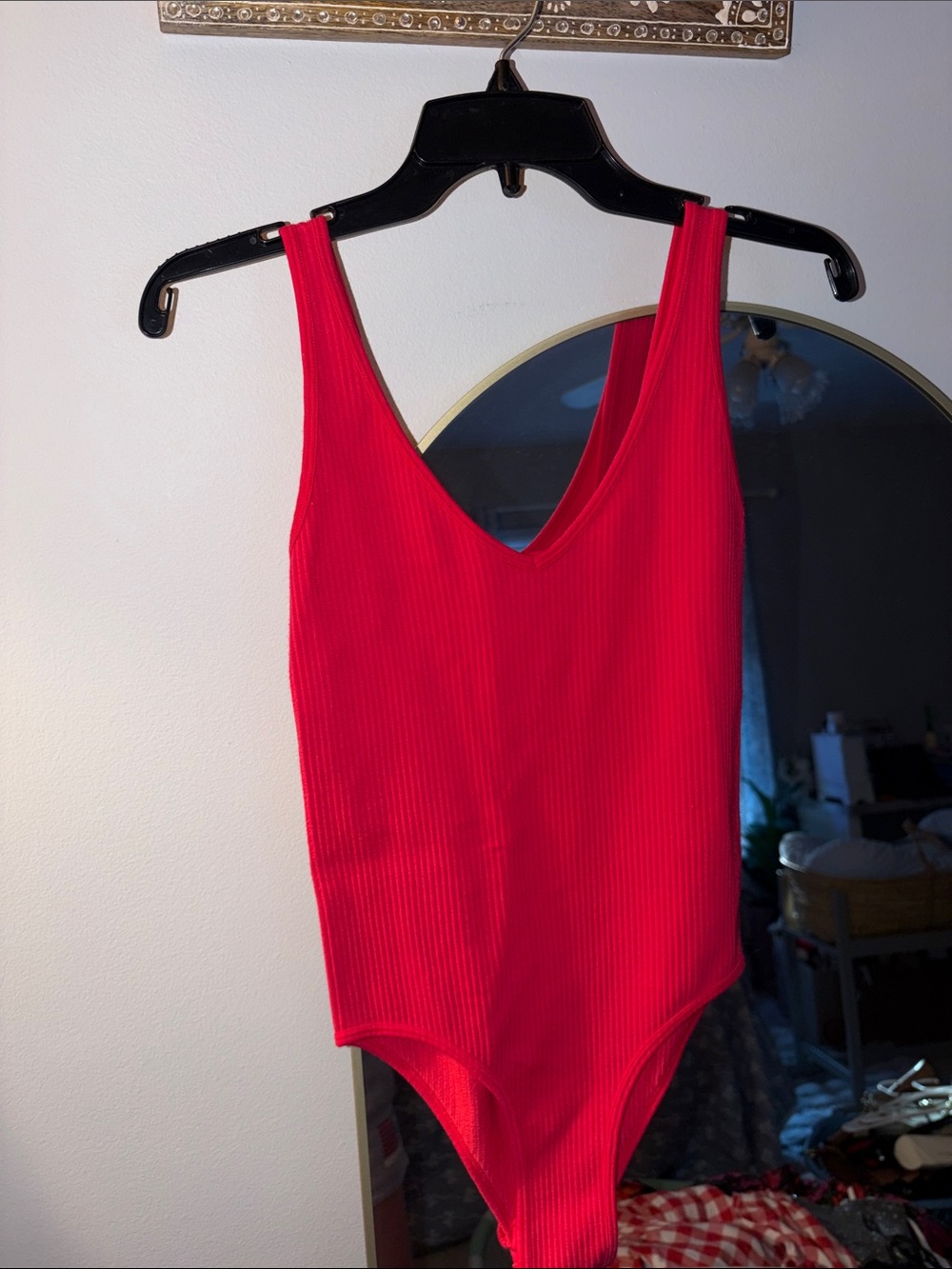 Hot Pink Ribbed Bodysuit